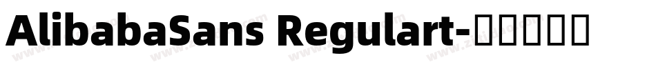 AlibabaSans Regulart字体转换